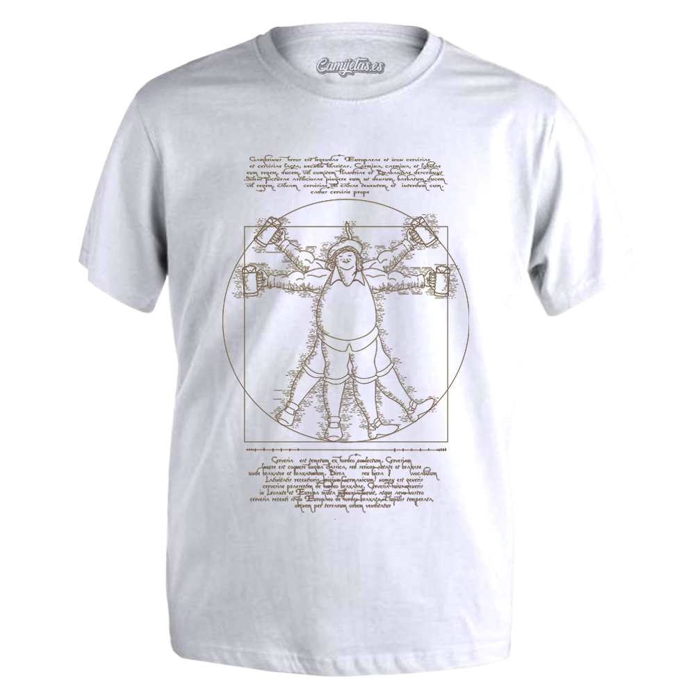 CAMISETA «EL HOMBRE GAMBRITRUVIO»