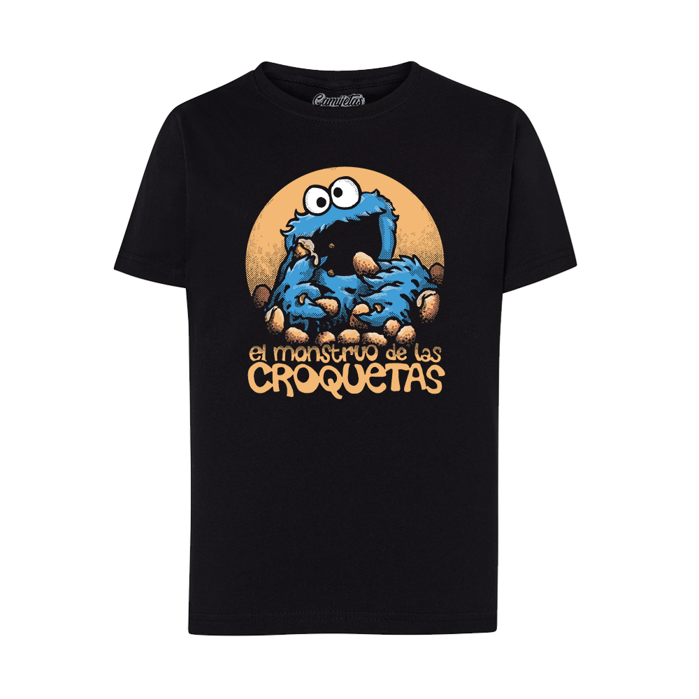 CAMISETA «EL MONSTRUO DE LAS CROQUETAS» – INFANTIL